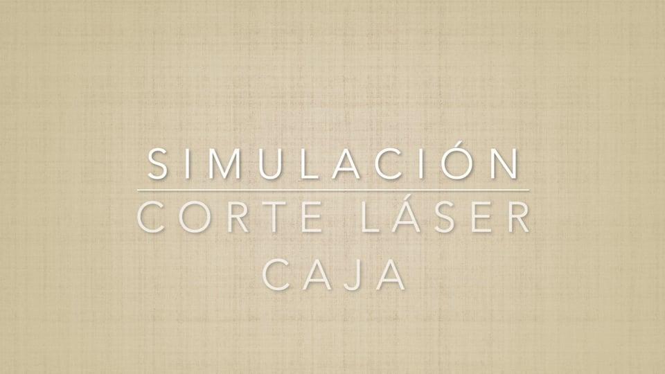 Simulación corte láser caja